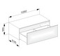 KEUCO Sideboard Edition 11 Planning 105x35x53,5cm, 1 Frontauszug, Strukturlack Weiß