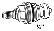 Bild Ventiloberteil, 1/2"", ohne Griff - KIRCHHOFF-1