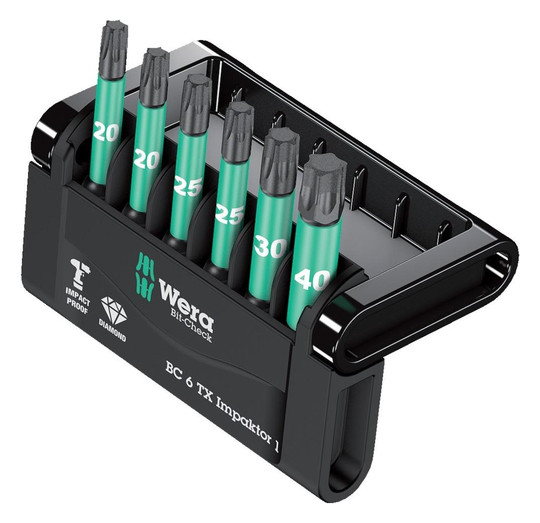 Wera-Bit-Sortiment Mini-Check Impaktor 2 - 6-teilig, Torx
