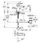 GROHE Waschtisch-Einhebelmischer Eurosmart 1/2", S-Size, mit Zugstangen-Ablaufgarnitur, Mittelstellung kalt, chrom