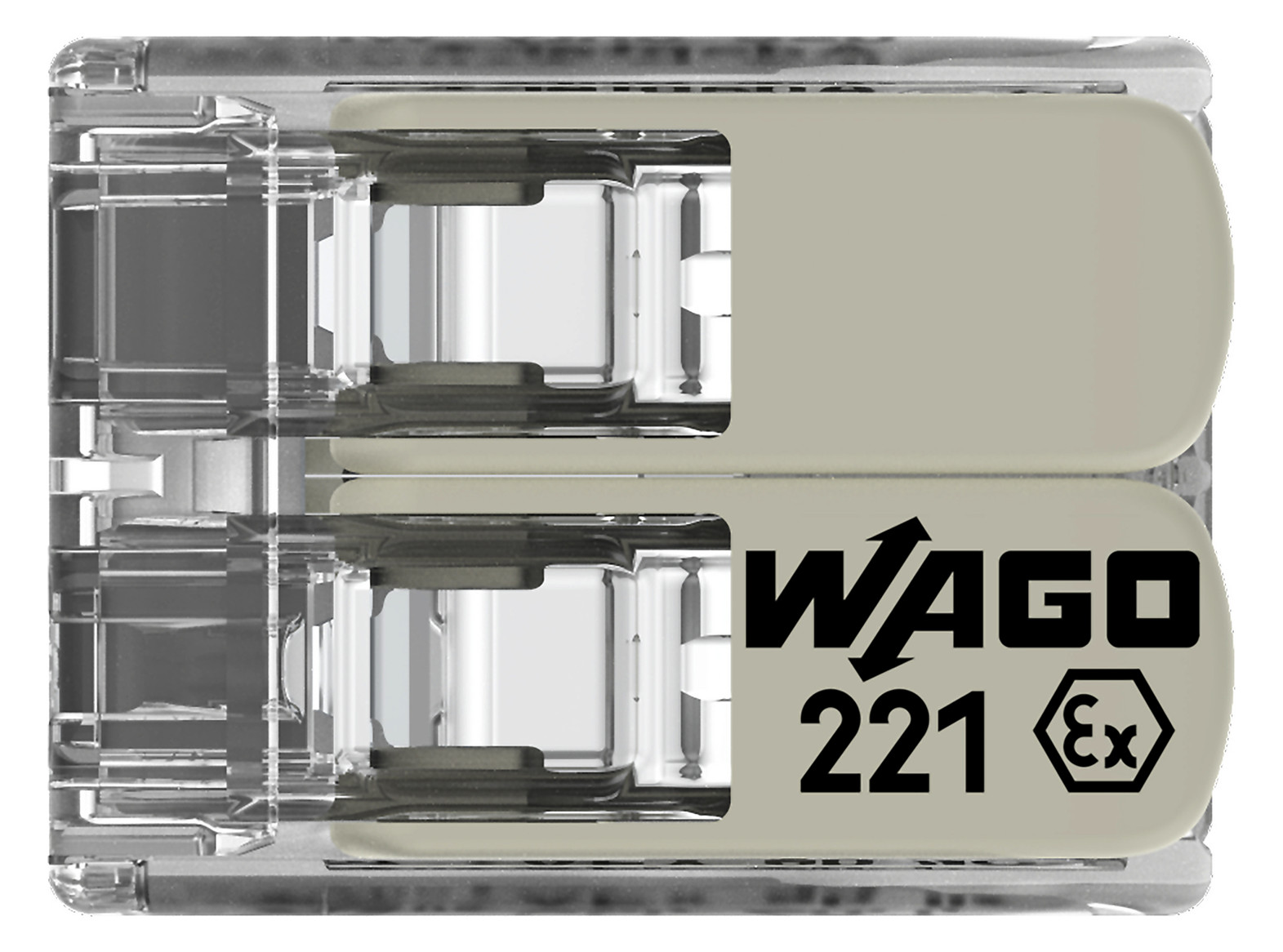 Steckklemme 2f 450V 32A Serie 221 0,14-4qmm m.BetätiHebel f.Massivleiter