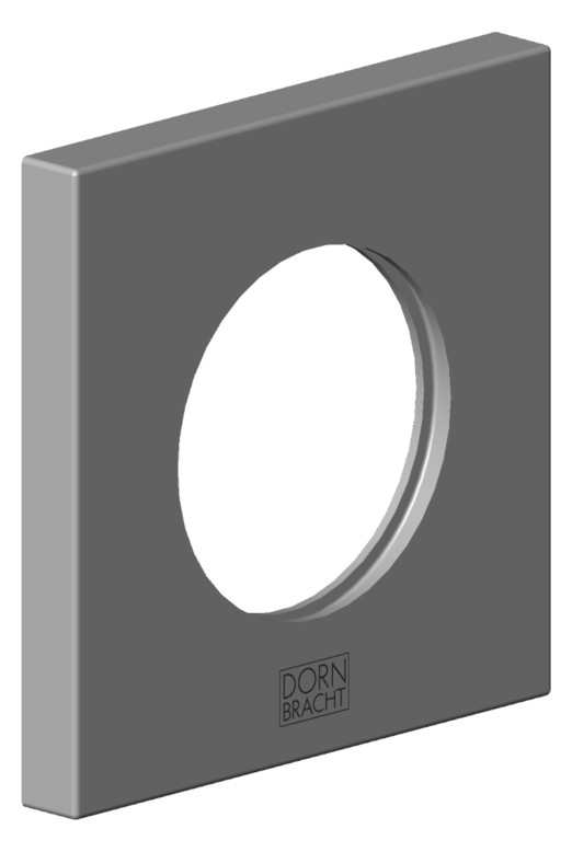 DO Rosette für Mischer ERSATZTEILE 092778048 80 x 80 x 9 mm Chrom gebürstet