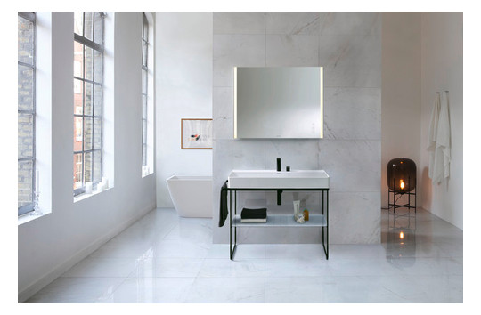 Duravit 2-Loch-Waschtisch-Armatur M D.1 Ausladung 148mm, ohne Zugstangen-Ablaufgarnitur, schwarz matt