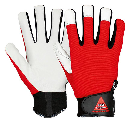 HASE-Nappalederhandschuh Power Grip III - Gr.9