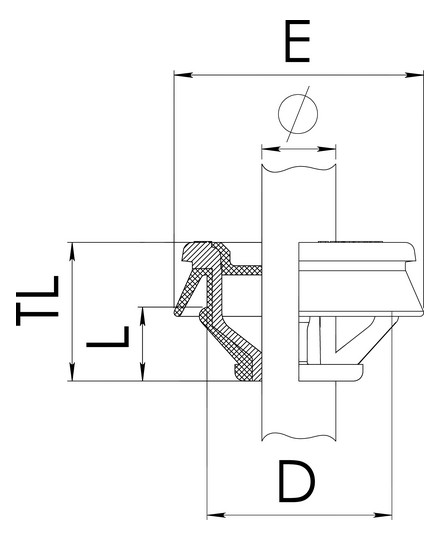 WISKA Membran-Kabeleinführung  CLIXX M25 