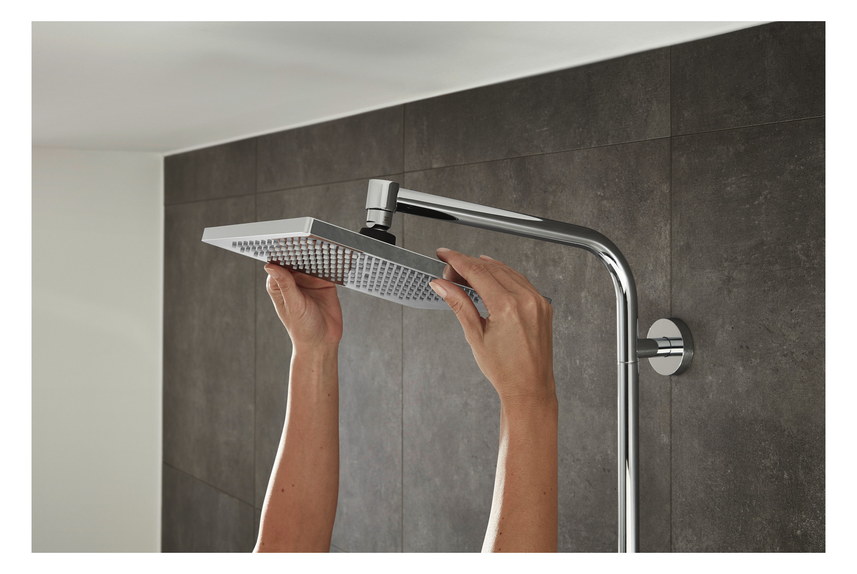 hansgrohe Showerpipe Crometta E mit Thermostat, 1jet, 15 l/min, chrom