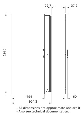 Fachtür IP30 ST H2000xB800xT30mm