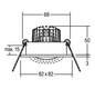 LED-Einbaustrahler 6W 3000K 730lm Konv ti mt 1LED Alu IP20 titan Steck Ø/EB68mm