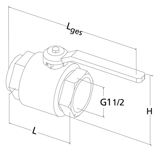 Roth Kugelhahnset 1 1/2"