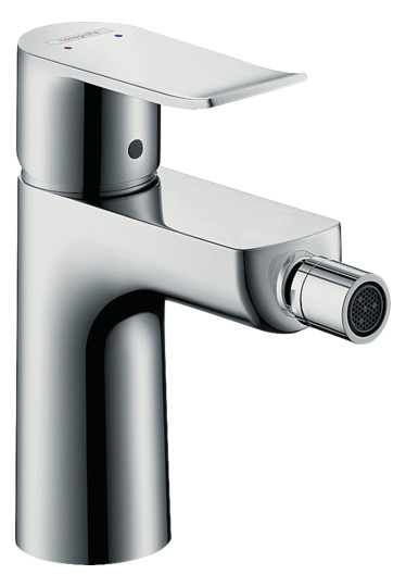 hansgrohe Bidet-Einhebelmischer Metris mit Zugstangen-Ablaufgarnitur, chrom