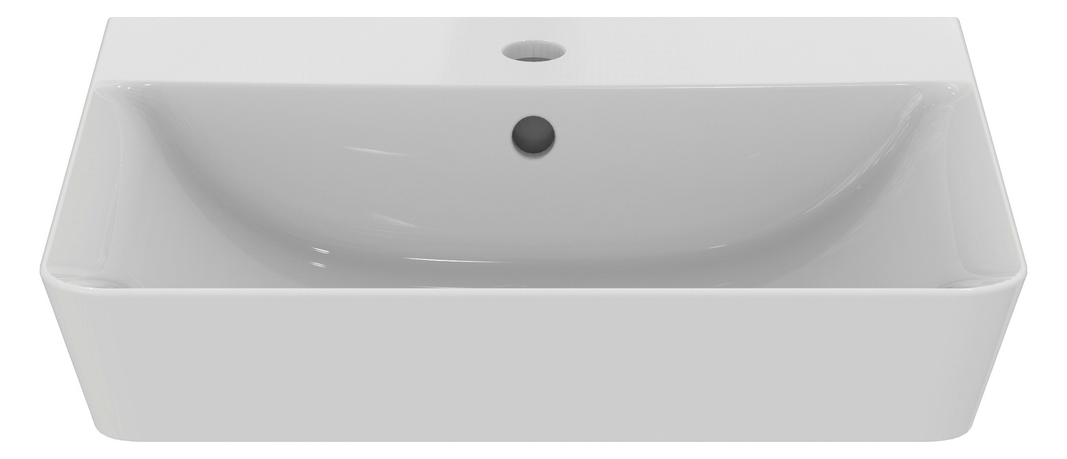 Ideal-Standard Waschtisch Connect Air 50x45x16cm, mit Hahnloch und Überlauf, weiß