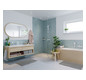 hansgrohe Waschtisch-Einhebelmischer 110 Metropol mit Hebelgriff, Push-Open-Ablaufgarnitur, Ausladung 135mm, mattweiß