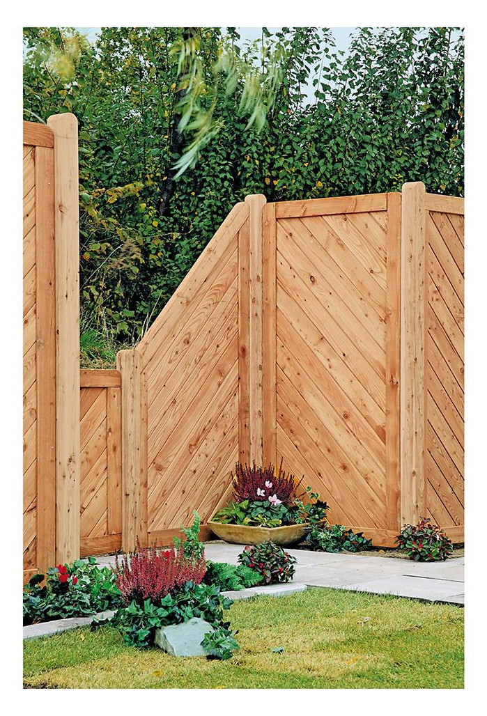 Bild SKAGEN-Serie Lärche ECKE 90 x 180/90 cm Rahmen 44/88 mm, Profilbretter 18/125 mm - n.a.-1