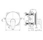 Ideal-Standard Fertigmontageset CeraFlex für UP-Brause-Einhebelmischer, chrom