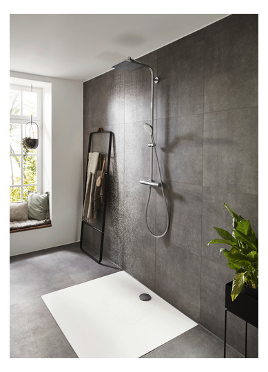 hansgrohe Showerpipe Crometta E mit Thermostat, 1jet, chrom