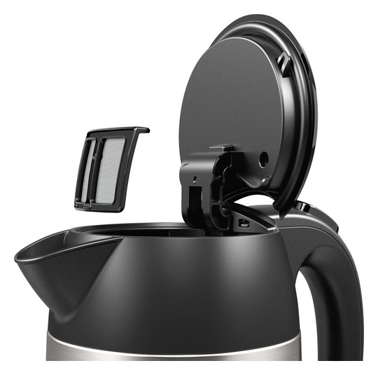Wasserkocher 1,7l Edst DesignLine 2400W edst/sw Anzeige:außen m.Sieb