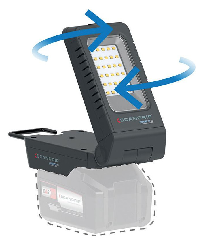 Bild Akku-Arbeitsleuchte BASIC CONNECT 1000Lu men ohne Akku SCANGRIP-1