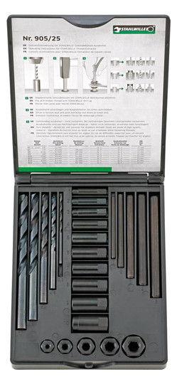 STAHLWILLE-Gewinde-Ausdrehsatz Nr.905/25 - 25-teilig