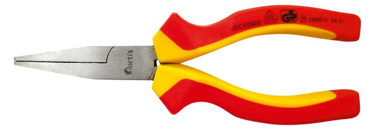 fortis-Langbeckzange VDE, flache Backen,...