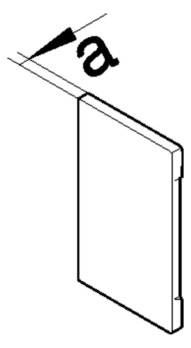 Endstück GEB-K 130x68mm Kst li/re ver-ws RAL9016 hfr unbeh