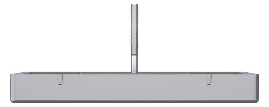 Zentralplatte TAE 3f System Design edst Schraubbef m.Beschr.Feld