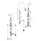 hansgrohe 3-Loch-Waschtisch-Armatur Vernis Shape mit Zugstangen-Ablaufgarnitur, chrom