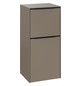 V&B Seitenschrank Subway 3.0 40x86x36,2cm, Schanier rechts/Griff Volcano black, taupe