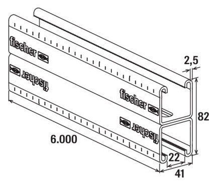 Vermaßte Strichzeichnung