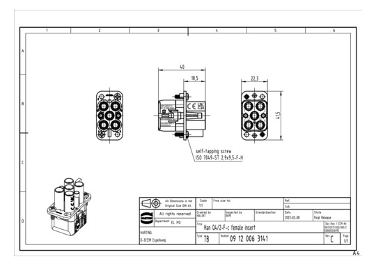 HART Han Q 4/2 F-c           09120063141 
