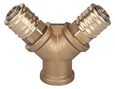 RIEGLER-Druckluftverteiler mit 2 Abgänge +...