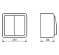 Serienschalter AP 600 aws glz AP IP20 2f 10AX