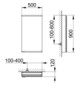 KEUCO Spiegelschrank Royal Modular 2.0 500 x 900 x 120 mm, ohne Steckdose, Wandvorbau, 1-türig, rechts, beleuchtet