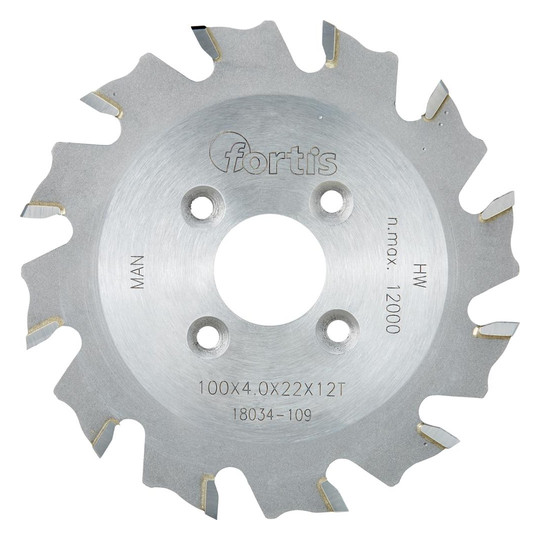 fortis-HW-Lamellen-Nutfräser - 100x4,0x22mm Z12W
