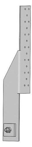 Bild ZugankerHT2 Zuglasche re. 425x73x60/60x3 ,0mm - HGH-0