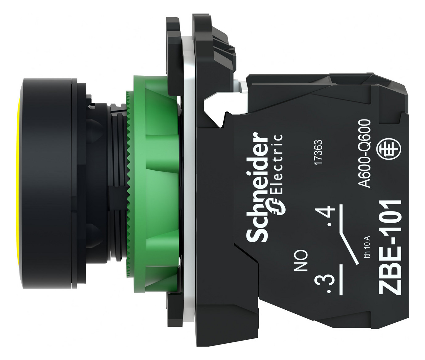 Drucktaster 1f ge rnd Ø22,5mm 1S IP66 fl Tastend