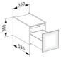 KEUCO Unterschrank Edition 11 35x35x53,5cm, 1 Frontauszug, Cashmere, Glas Cashmere satiniert