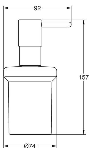GROHE Seifenspender Essentials 160ml, supersteel