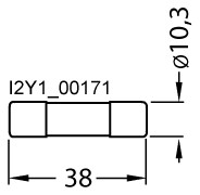 Keramiksicherung FF 3A 600V AC 10x38mm Keramik