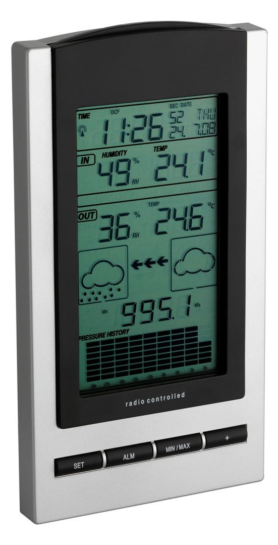 Bild Funk-Wetterstation GAIA inkl. Sender, s ilb./schw. - TFA Dostmann-0