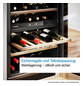 Weinklimaschrank 120l EB G G sw li/re 1zon 44fl 598x818mm