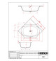 Hoesch 6-Eck-Badewanne iSENSI 205x105cm, weiß
