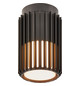LED-Deckenanbauleuchte Aludra 15W sw IP54 E27 Ø124x188mm
