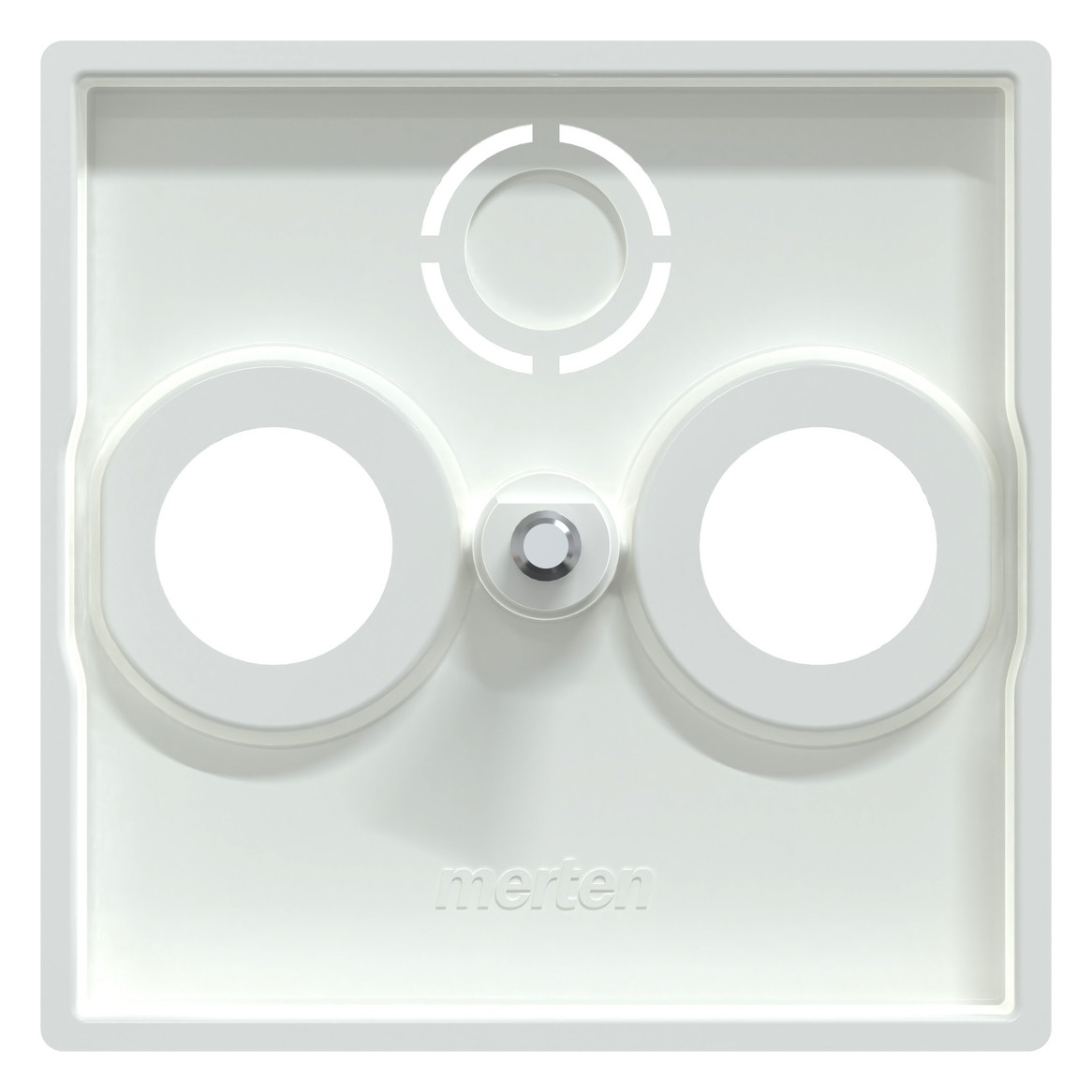 Zentralplatte Sat/TV/Radi System M akws Schraubbef 3f aktivweiß Zentralplatte Sat/TV/Radi System M akws Schraubbef 3f aktivweiß