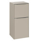 V&B Seitenschrank Subway 3.0 40x86x36,2cm, Schanier links/Griff Aluminium glänzend, cashmere grey