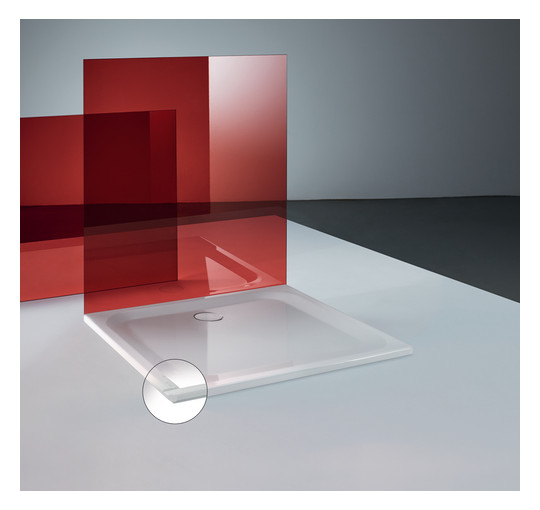 Duschwanne BetteUltra 1260 120x90x3,5cm, Glasur, Mini-Wannenträger, dust