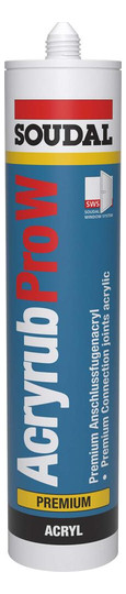 SOUDAL-Acryldichtmasse Acryrub Pro-W, grau - 310ml