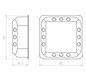 Verbindungsdose HW 165x165x72mm Kst IP3X quadrat