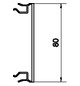 Oberteil GEB-K Kst ver-ws 80x2000mm unbeh glatt RAL9016