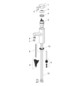 HANSA Waschtisch-Einhebelmischer HANSADESIGNO Style Hebel oben, ohne Ablaufgarnitur, Ausladung 119mm, chrom