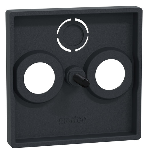 Zentralplatte Sat/TV/Radi System M anth Schraubbef 3f